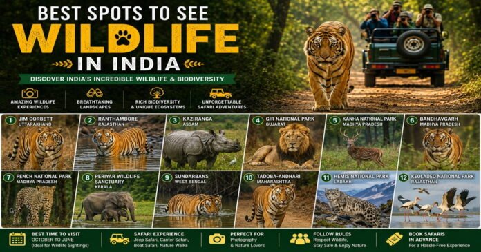 Best Spots to See Wildlife in India Best Spots to See Wildlife in India