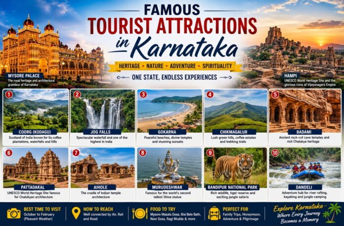 Famous Tourist Attractions in Karnataka