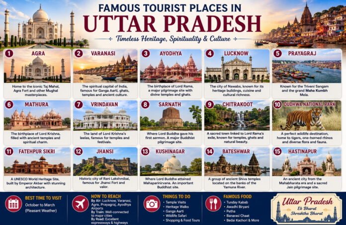 Famous Tourist Places in Uttar Pradesh Famous Tourist Places in Uttar Pradesh