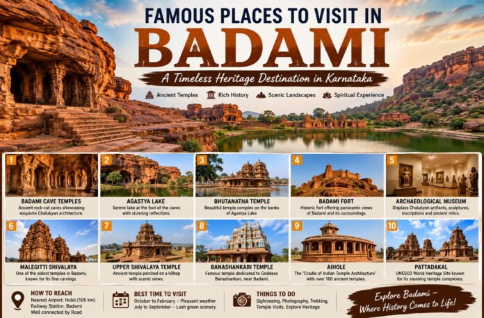 Famous places to visit in Badami Famous places to visit in Badami