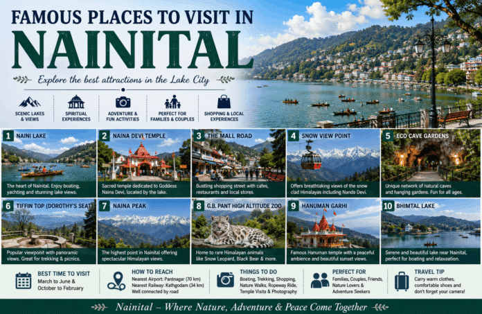 Famous places to visit in Nainital Famous places to visit in Nainital