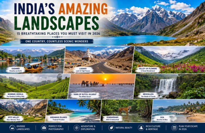 India’s Amazing Landscapes - Breathtaking Places India’s Amazing Landscapes - Breathtaking Places