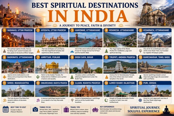 Best Spiritual Destinations in India