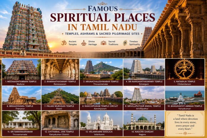 Famous Spiritual Places in Tamil Nadu Famous spiritual places in Tamil Nadu