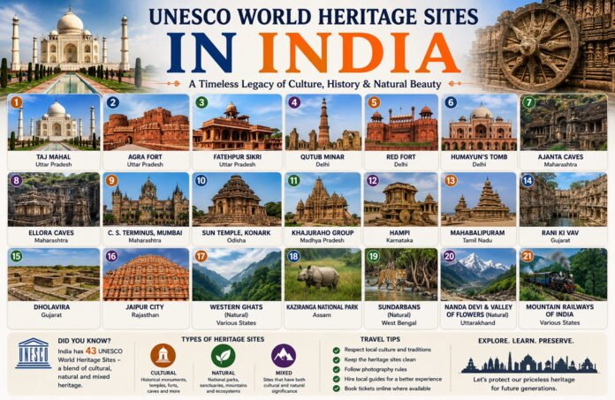 UNESCO World Heritage Sites in India UNESCO World Heritage Sites in India